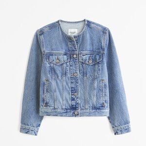 Abercrombie  Collarless Denim Jacket